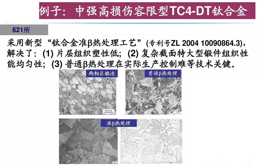 钛合金材料组织性能关系