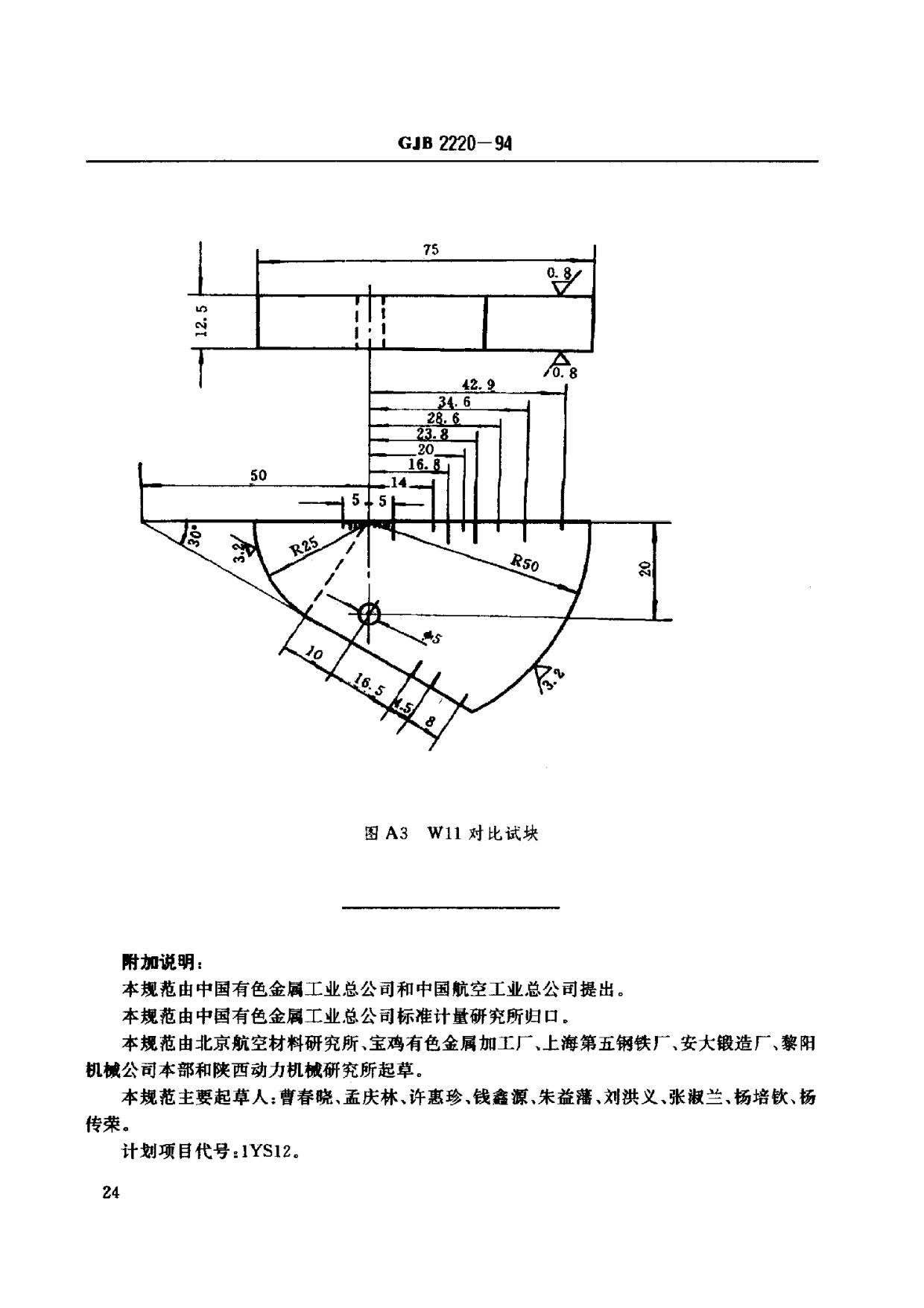 航空发动机用钛合金饼环坯规范国军标 GJB2220-94